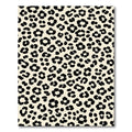 Chic Cream Black Leopard Spot Rug