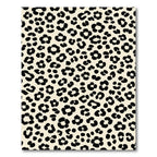 Chic Cream Black Leopard Spot Rug
