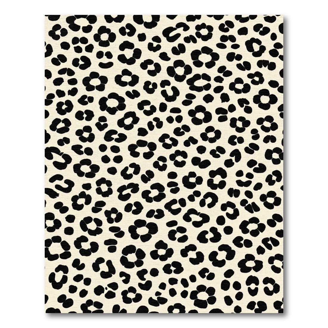 Chic Cream Black Leopard Spot Rug
