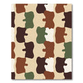 Earthy Camouflage Abstract Blotches Rug