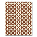 Brown Cream Abstract Repeat Arrangement Rug