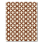 Brown Cream Abstract Repeat Arrangement Rug