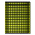 Neon Yellow Grid Check Rug