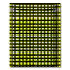 Neon Yellow Grid Check Rug