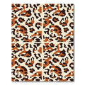 Classic Leopard Print Color Splash Rug