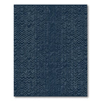 Deep Navy Subtle Chevron Stripe Rug