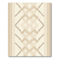 Neutral Geometric Chevron Diamond Rug