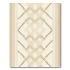 Neutral Geometric Chevron Diamond Rug