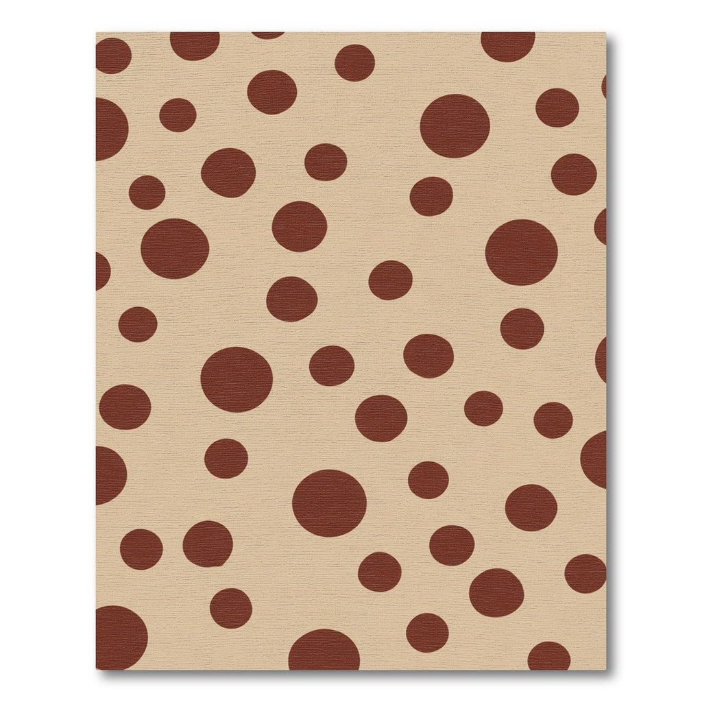 Brown Polka Dot Scatter Rug
