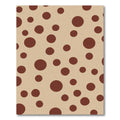 Brown Polka Dot Scatter Rug