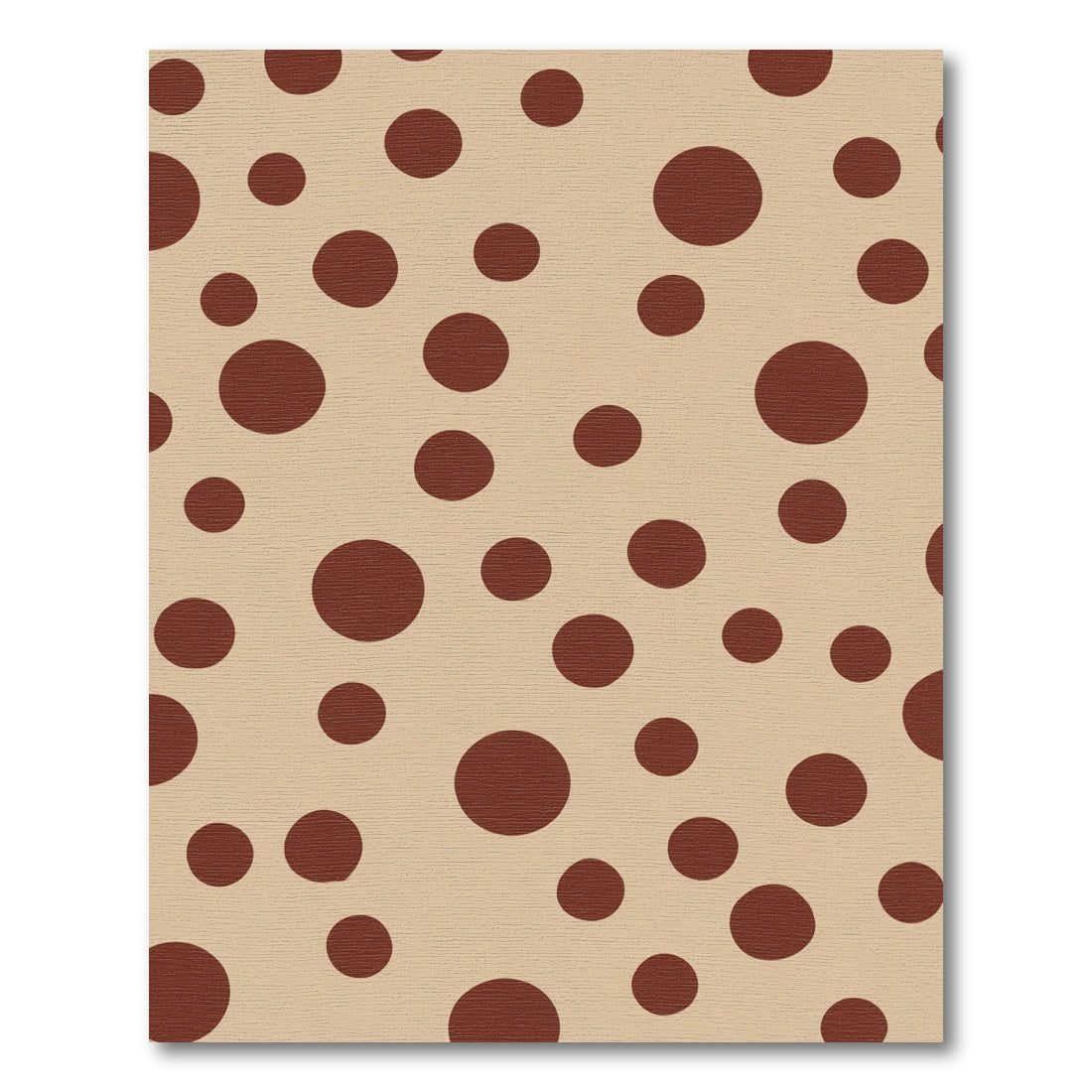 Brown Polka Dot Scatter Rug