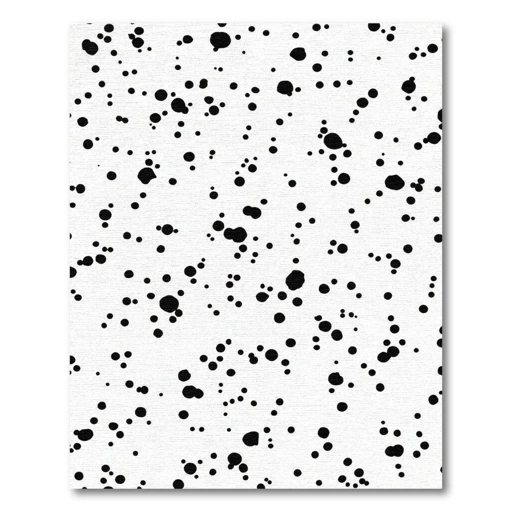 Black and White Splatter Spot Rug
