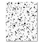 Black and White Splatter Spot Rug