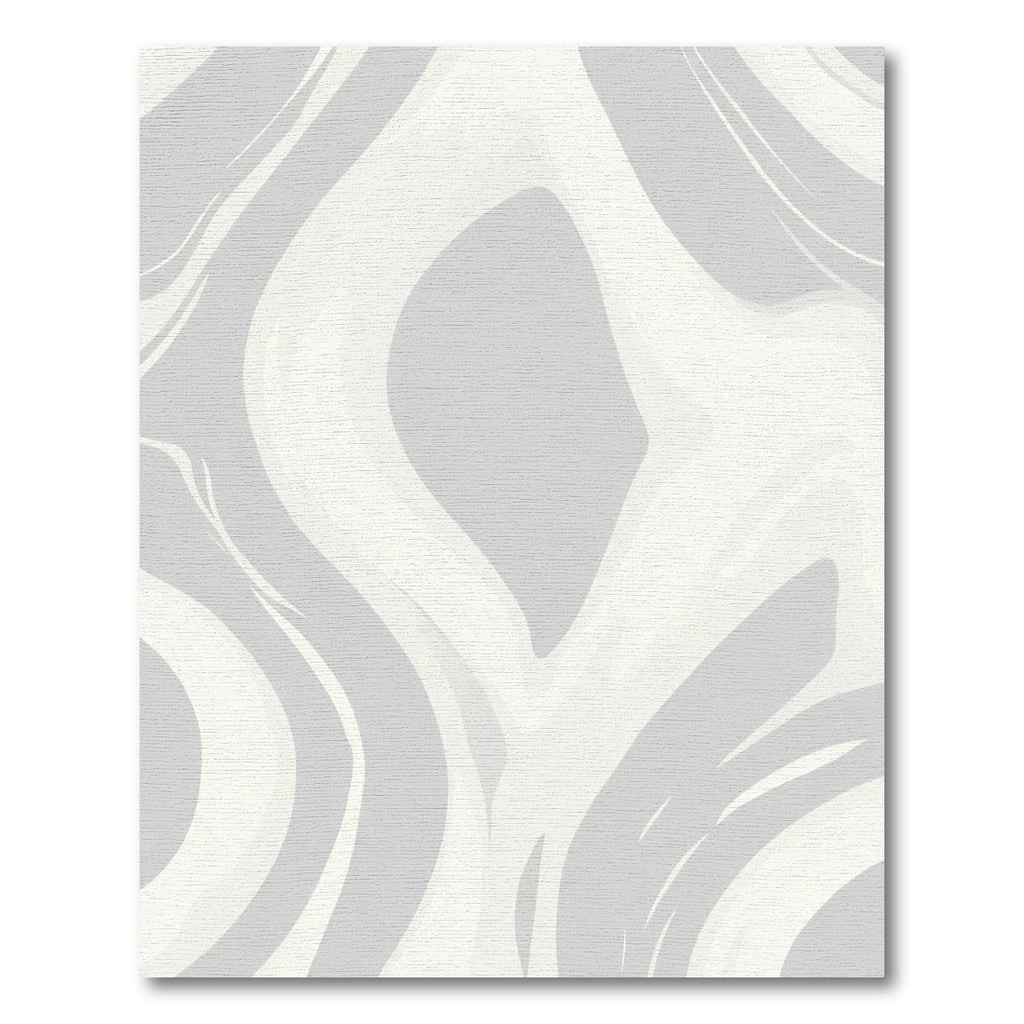 Soft Gray Marble Swirl Rug