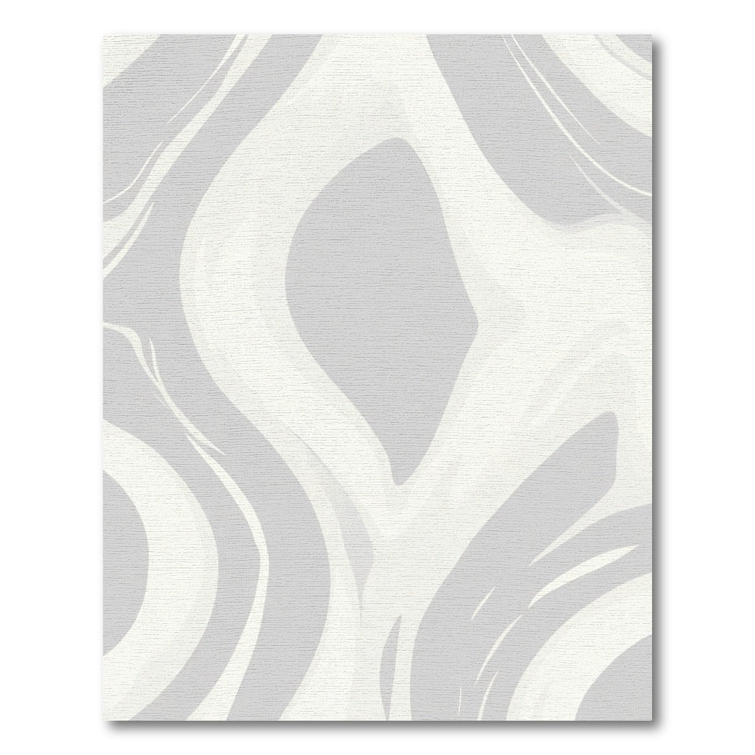 Soft Gray Marble Swirl Rug