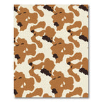 Brown White Blotchy Organic Rug