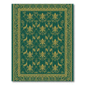 Emerald Gold Rich Floral Scroll Rug