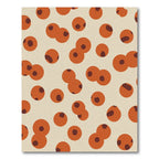Orange Tan Clustered Circles Rug