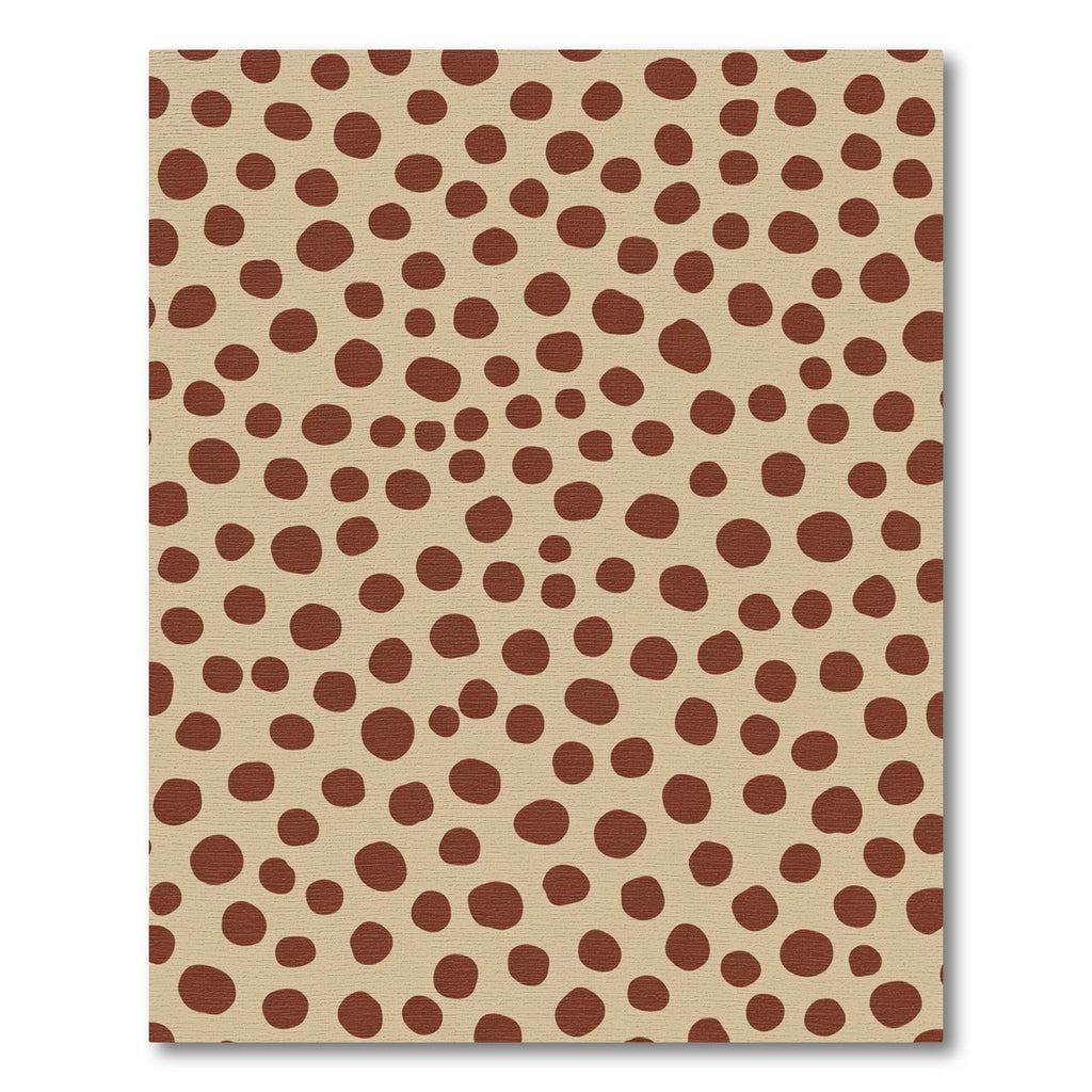 Earthy Brown Polka Dot Scatter Rug