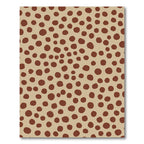 Earthy Brown Polka Dot Scatter Rug