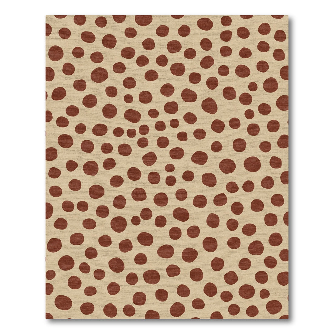 Earthy Brown Polka Dot Scatter Rug