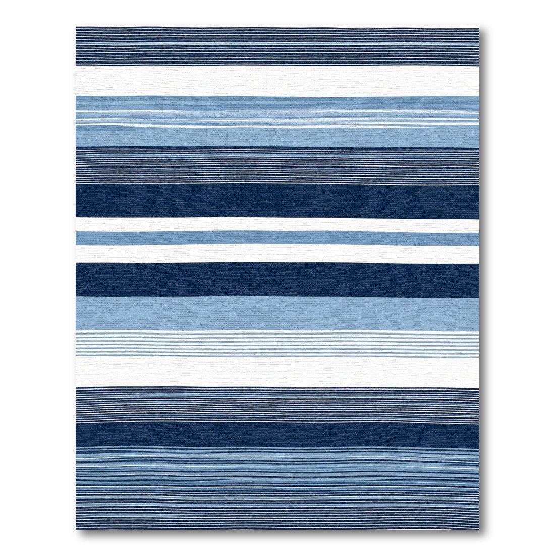 Blue Ocean Stripe Harmony Rug