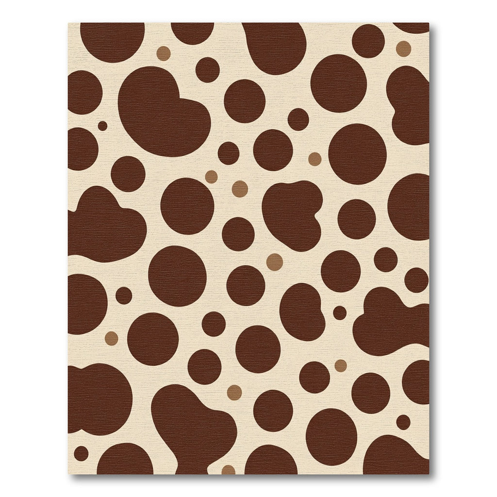 Brown Cream Spotted Organic Rug