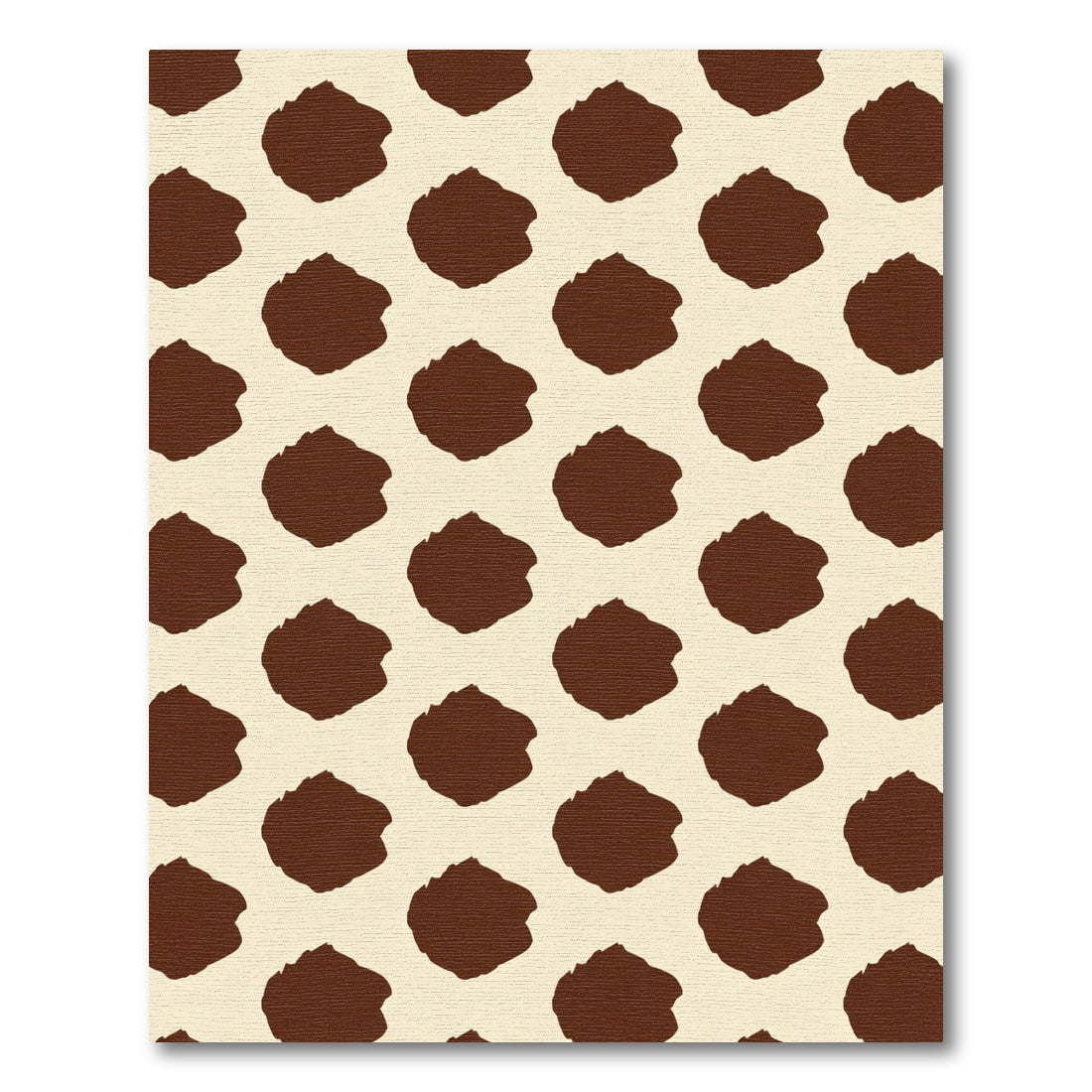 Brown Spotty Cream Spots Rug