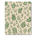 Forest Green Branch Overlay Rug
