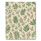 Forest Green Branch Overlay Rug