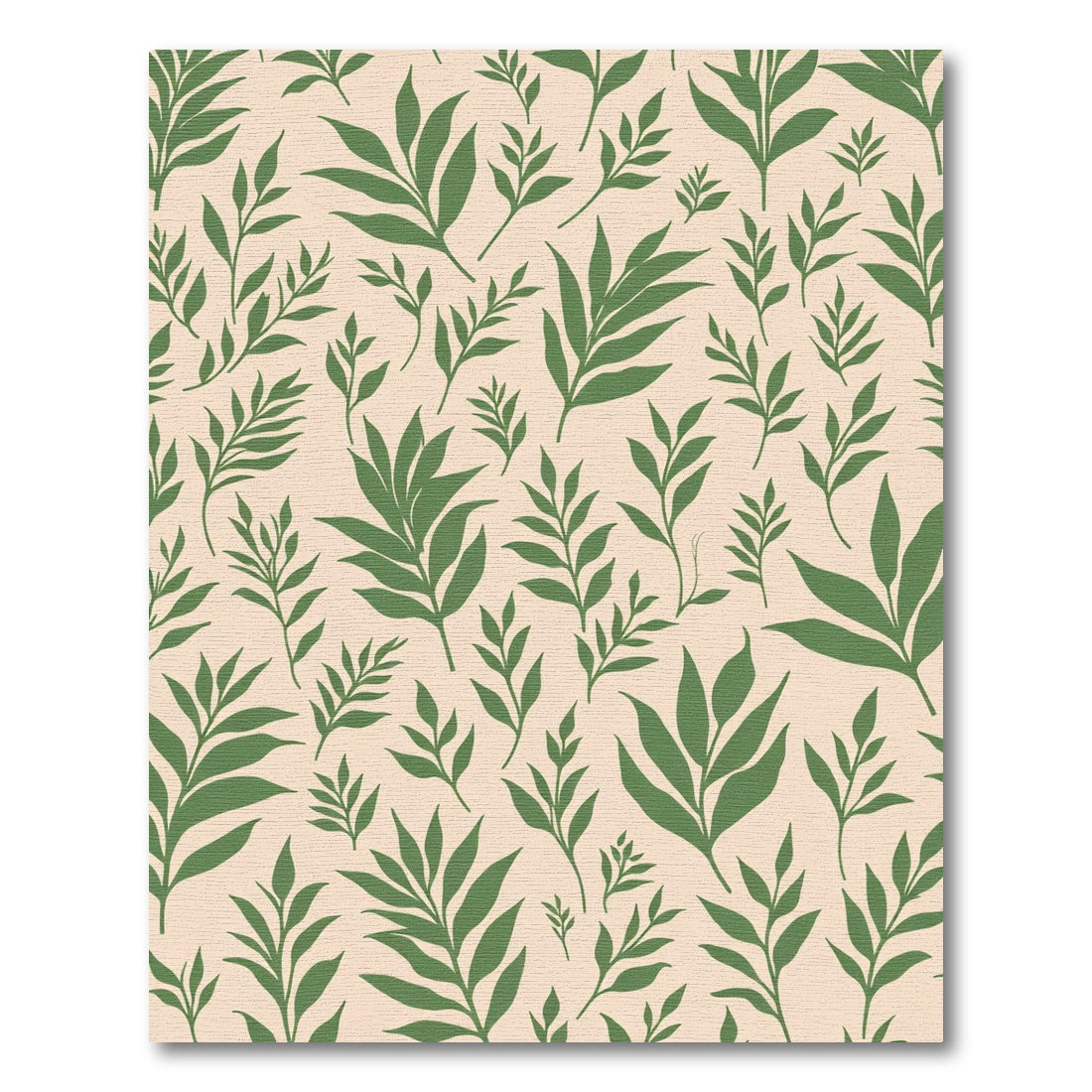 Forest Green Branch Overlay Rug