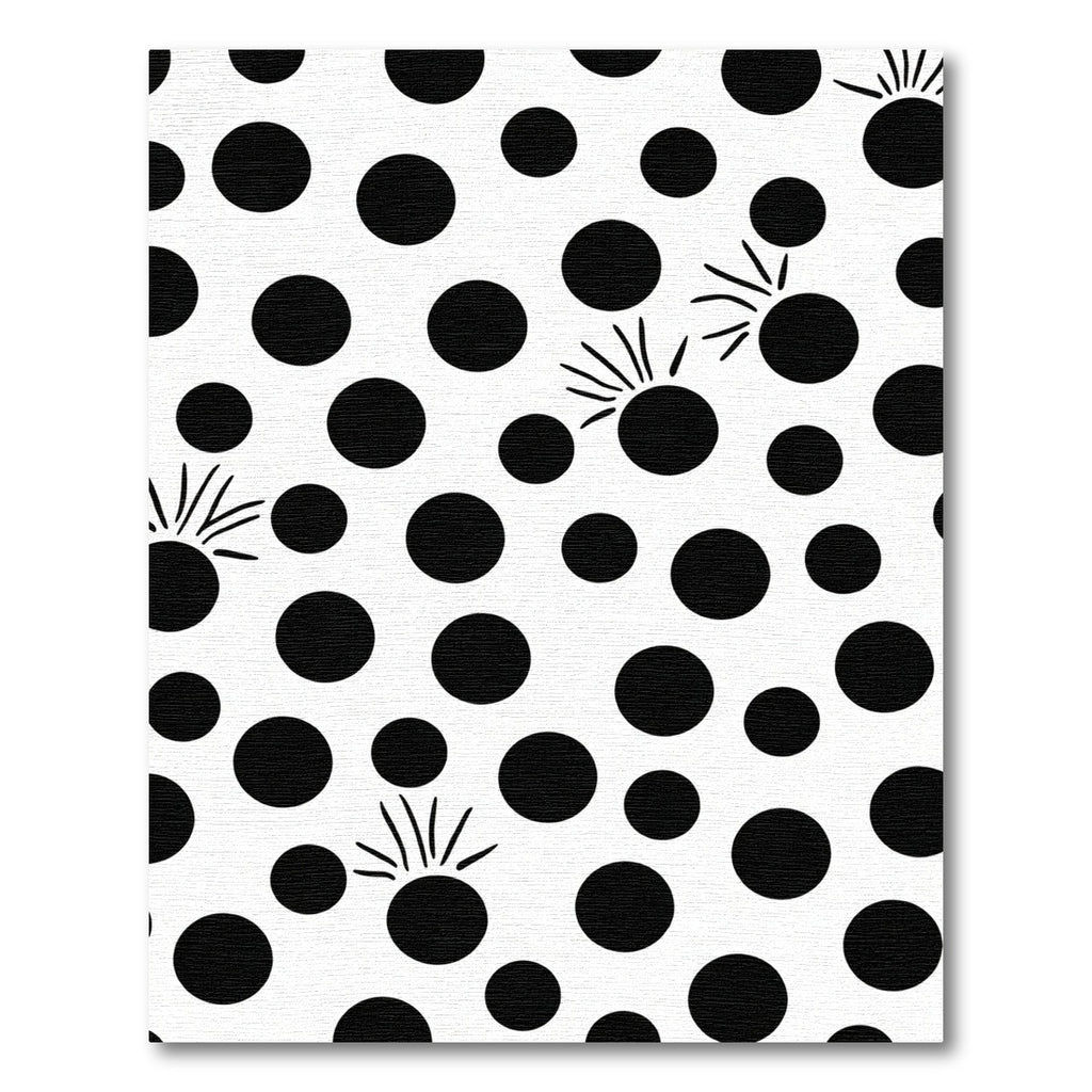 Black White Polka Dot Sprouts Rug
