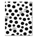 Black White Polka Dot Sprouts Rug