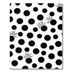Black White Polka Dot Sprouts Rug