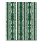 Emerald White Vertical Stripe Ribbon Rug