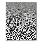 Monochrome Jagged Organic Mosaic Rug
