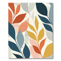 Mid Century Modern Leaf Cluster Rug