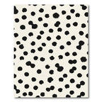 Cream Black Scattered Spots Rug