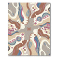 Shifting Abstract Earth Tones Medallion Rug