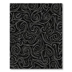 Dark Gray Swirl Abstract Lines Rug