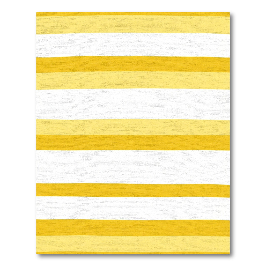 Golden Yellow White Wide Stripes Rug