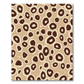 Brown Beige Organic Ovals Rug