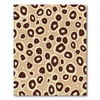 Brown Beige Organic Ovals Rug