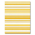 Golden Yellow Horizontal Stripe Rug