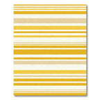 Golden Yellow Horizontal Stripe Rug