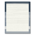 Navy Blue Gray Gradient Stripe Rug
