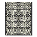 Monochromatic Geometric Maze Rug