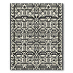 Monochromatic Geometric Maze Rug
