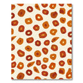 Earthy Orange Ochre Abstract Shapes Rug