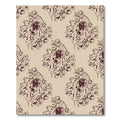 Crimson Abstract Head Medallion Rug